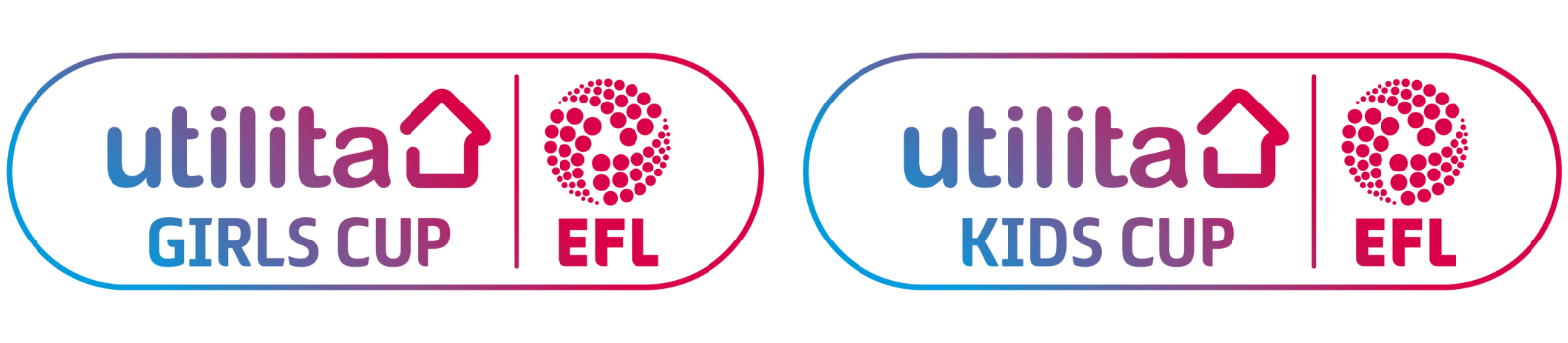 EFL girls cup and kids cup logos