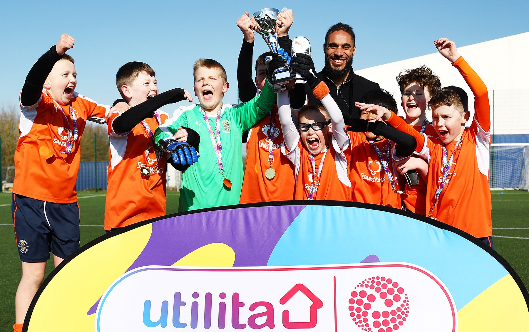 Kids at Utilita Football Festival
